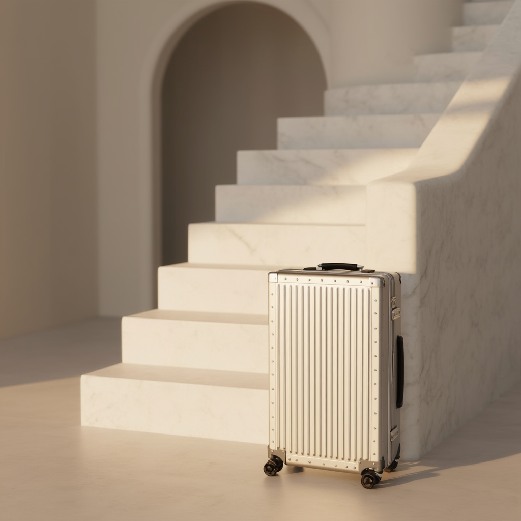 Valise Cabine Delsey | Valise de Voyage 20 en Aluminium Anodisé | Légère et Résistante pour Séjours Courts 3