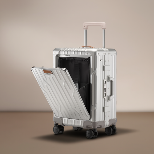 Élégance Voyage | Valise Cabine en Aluminium de 20 Pouces avec Serrures Sécurisées | Design Luxe pour Voyageurs Exigeants 2