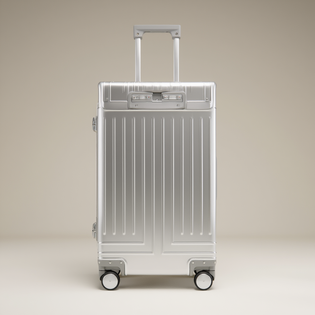 Valise Cabine Premium | Valise en Aluminium avec Roues Silencieuses | Design Élégant pour Voyage Confortable 4