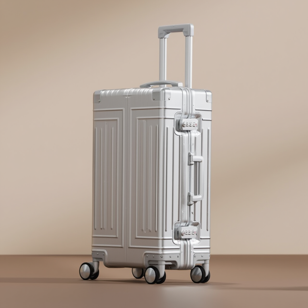 Valise Cabine Premium | Valise en Aluminium avec Roues Silencieuses | Design Élégant pour Voyage Confortable 5