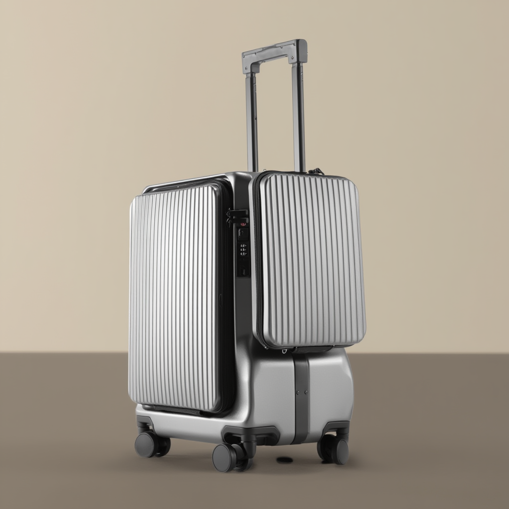 Utility 2 | Valise Cabine en Composite avec Port USB et Support Téléphone | Pratique pour Voyages d'Affaires et Loisirs 3